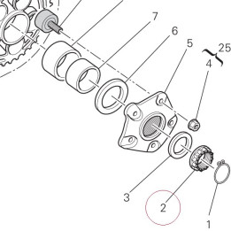 Nut, left 75010551A