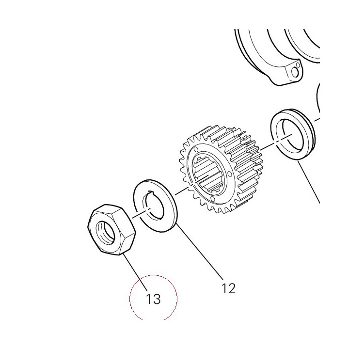 Nut M24X1 75010571A