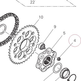 Nut, flange 75011901A