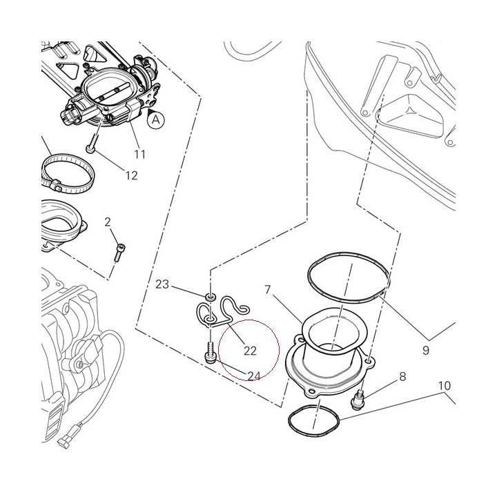 Hose guide 75810392A