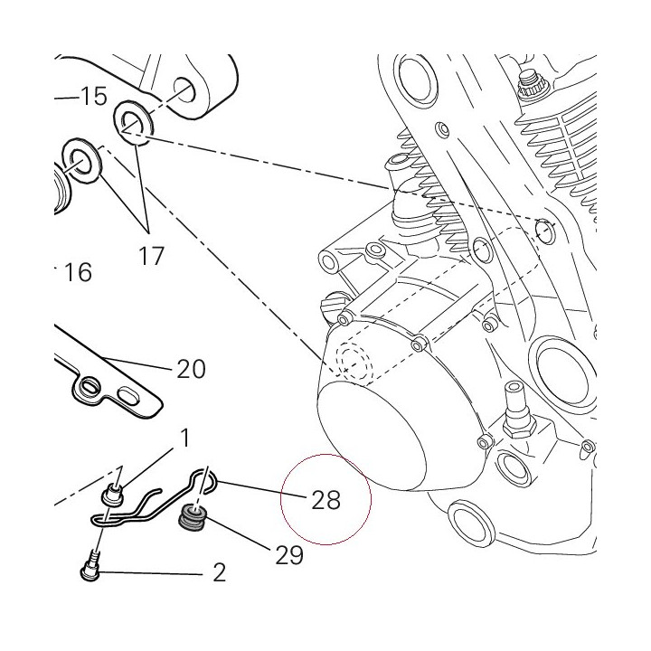 Hose guide ABS bottom 75810531A