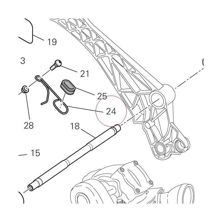 Hose guide ABS upper 75810551A