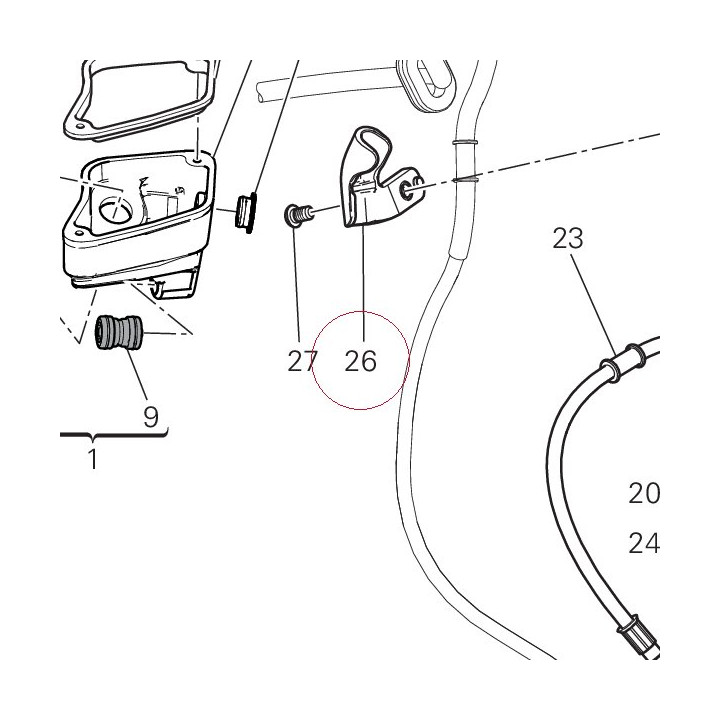 Hose guide 75810621A