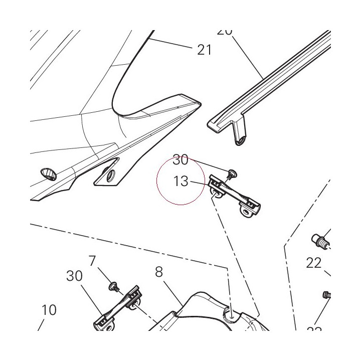 Hose guide 75810651A