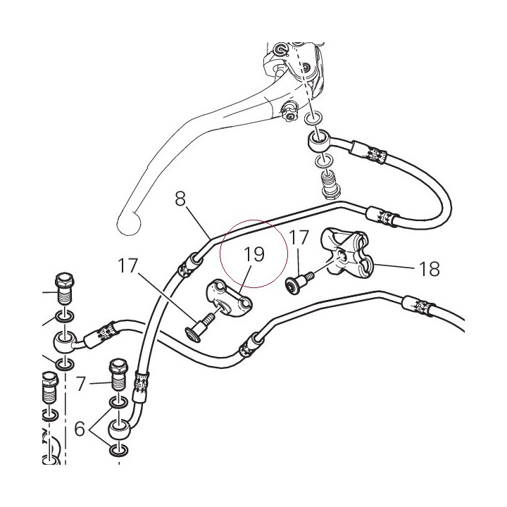 Hose guide ABS bottom 75810711A