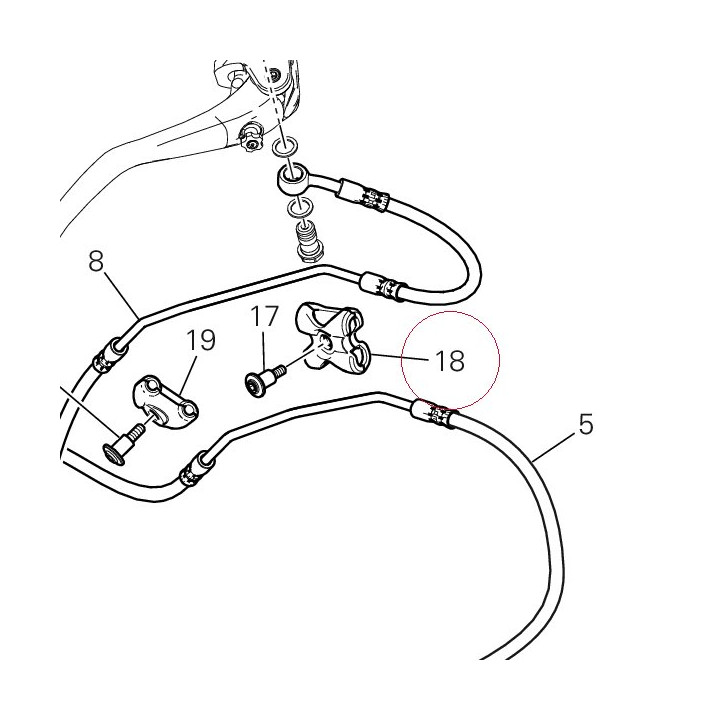Hose guide ABS 75810721A