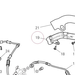 Hose guide ABS 75811152AA