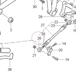 Ball joint, right 764010002