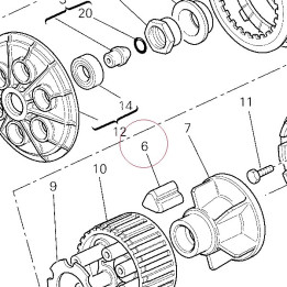 Wheel runner bush 76410031B