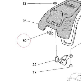Vibration damper pad 76410191A