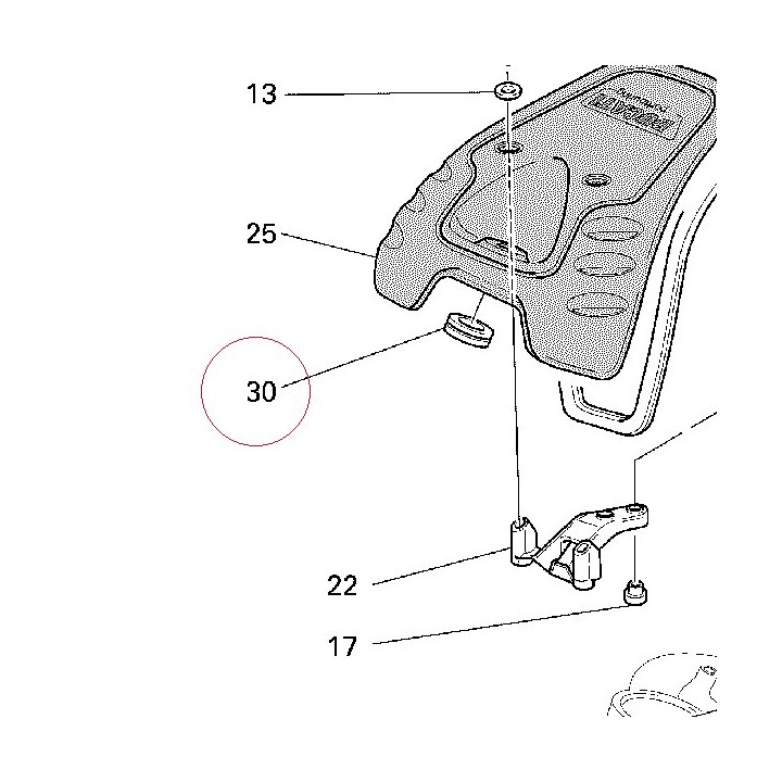 Vibration damper pad 76410191A