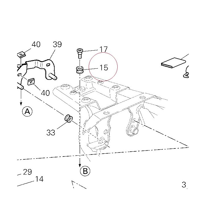 Vibration damper pad 76410421A