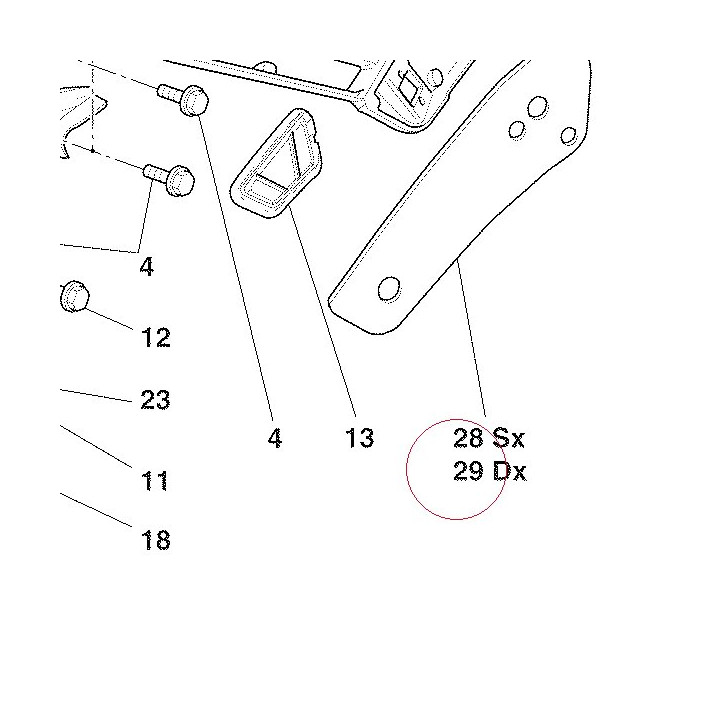 Gasket, mirror right 76410471A