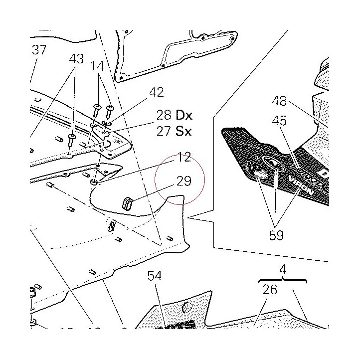 Rubber pad 76410551A