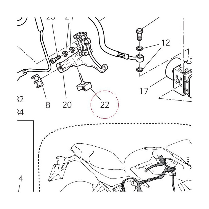Rubber pad 76411711A