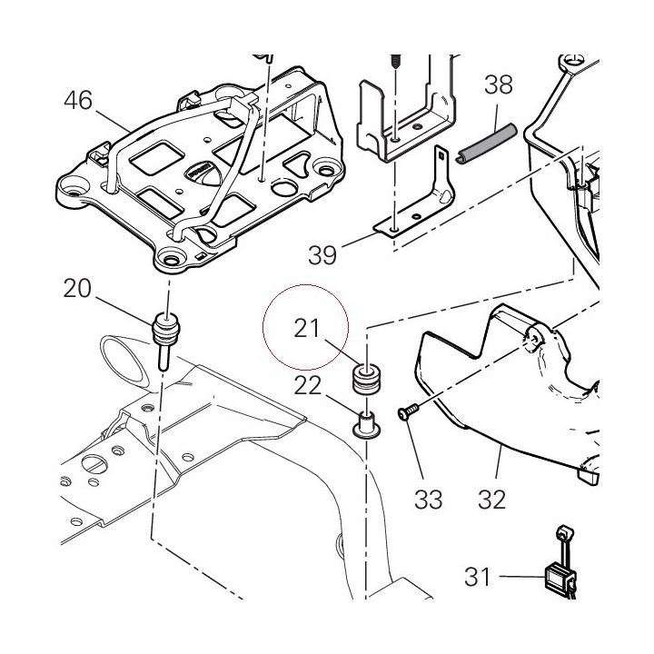 Rubber pad 76412031A