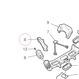 Seal, rear right 76414511A