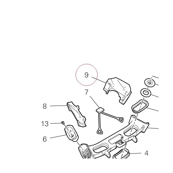 Seal, rear left 76414521A