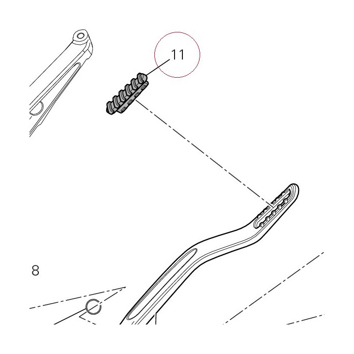 Cover, footrest pillion 76510062A
