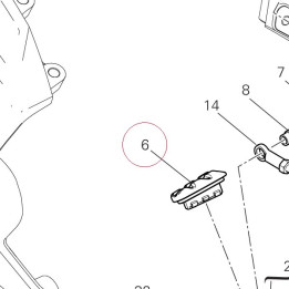 Cover pedal 76510141A