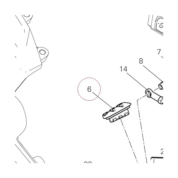 Cover pedal 76510141A