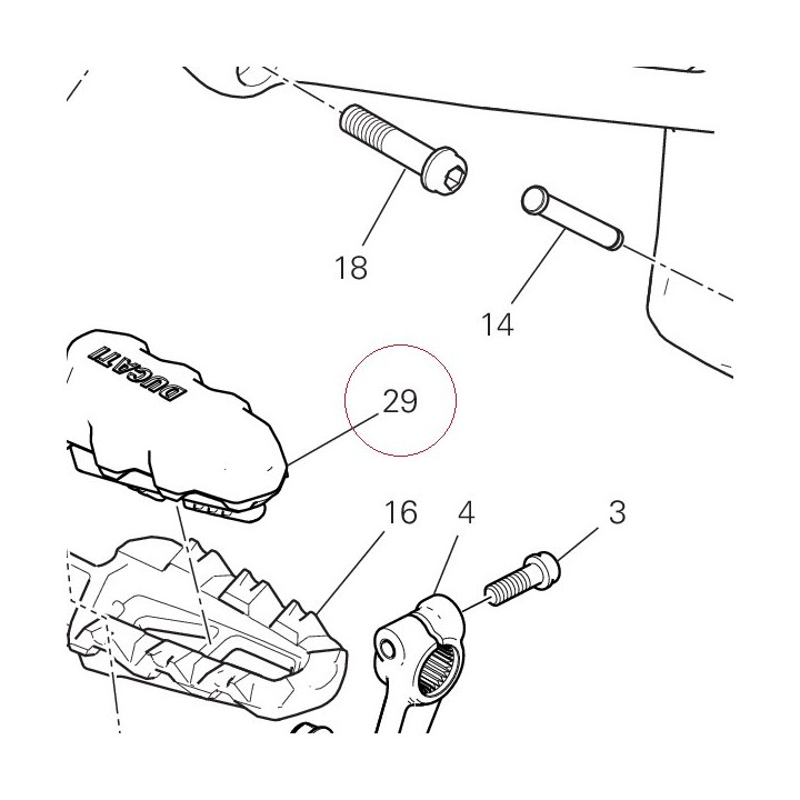 Foot peg rubber cover left 76510152A