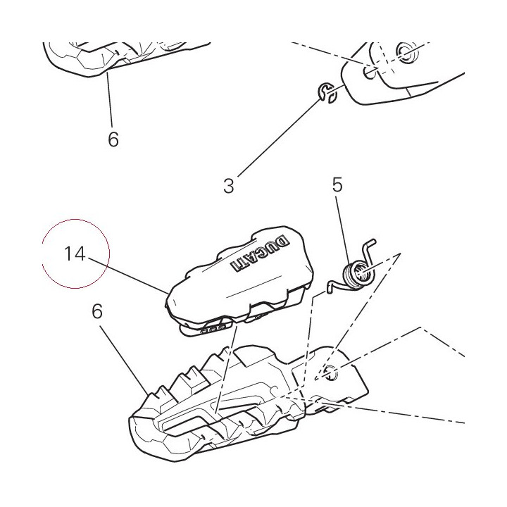 Foot peg rubber cover right 76510161A