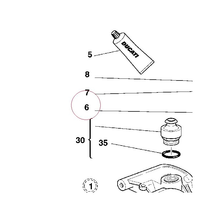 Stud bolt fastening head cylinder 76610141A