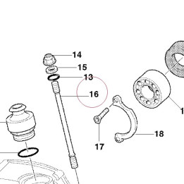 Stud bolt, cylinder head 76610242A
