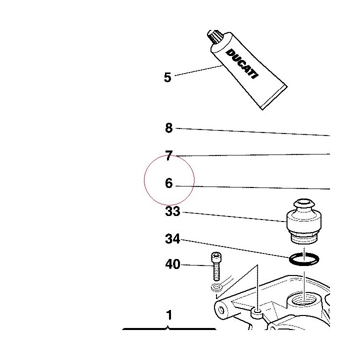 Stud bolt fastening head cylinder 76610481A