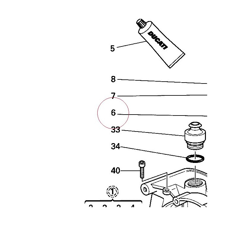 Stud bolt fastening head cylinder 76610581A