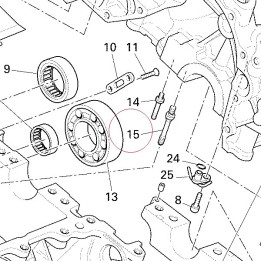 Stud bolt M10X1 76610621A
