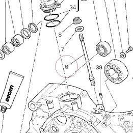 Stud bolt, head cylinder 76610731B