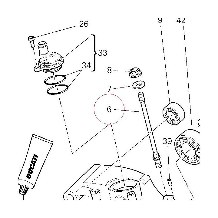 Stud bolt fastening head cylinder 76610771B
