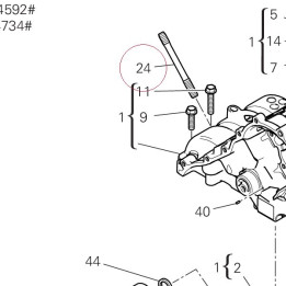 Stud bolt, head cylinder 76611191A