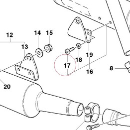 Screw te M8X16 77051219E