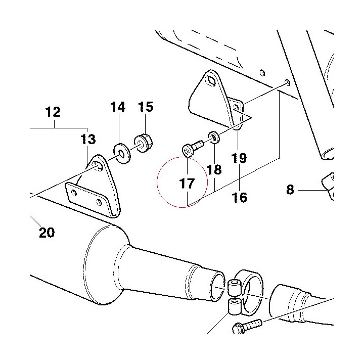 Screw te M8X16 77051219E