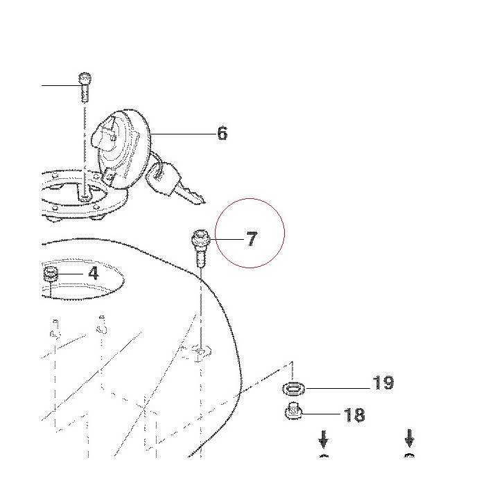 Screw, special 77110041A