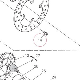Screw tceir M8X14 77112311A