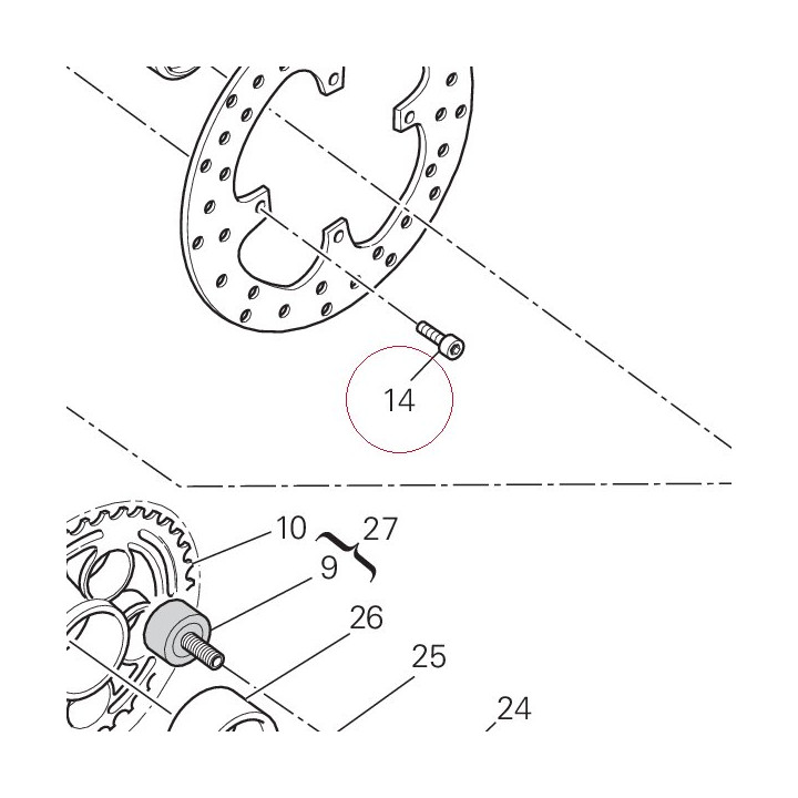 Screw tceir M8X14 77112311A