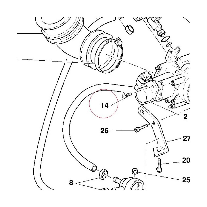 Screw tcei M4X12 77150192B