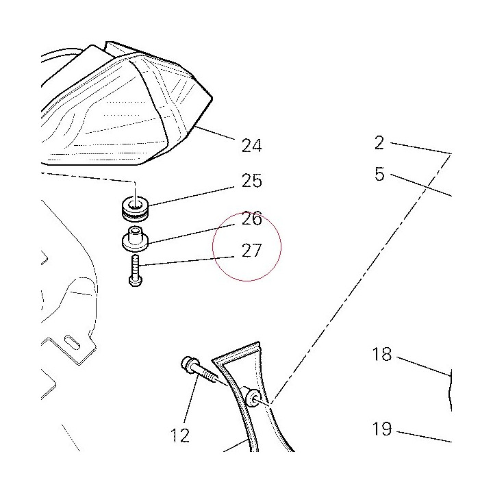 Screw tcei M5X20 77150438B