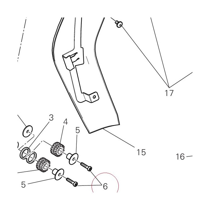 Screw tcei M5X25 77150458B