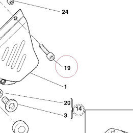 Screw tcei M6X1.00X14 77150642B