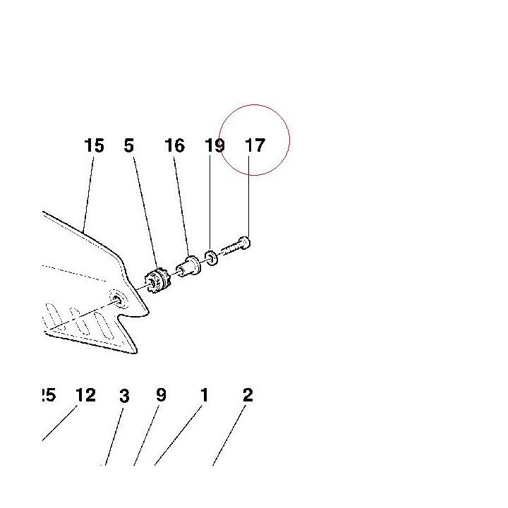 Screw tcei M6X25 77150702BB