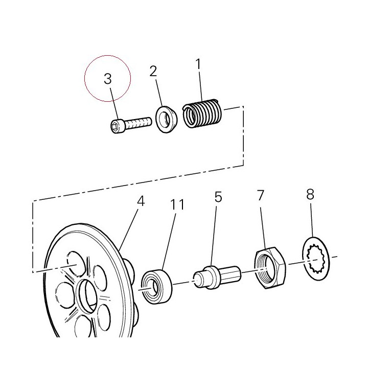 Screw tcei M6X35 77150728C