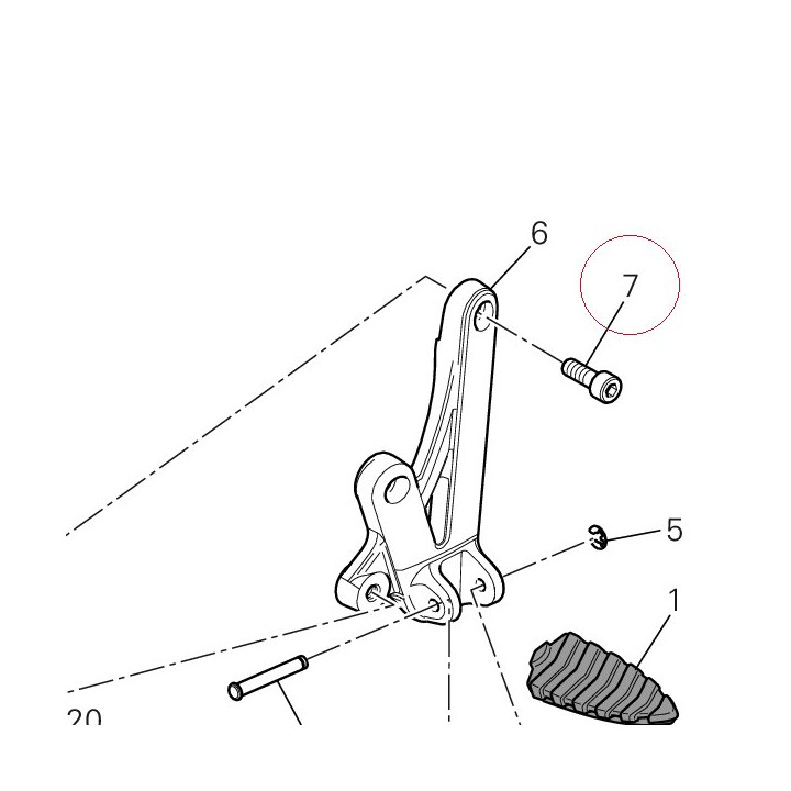 Screw tcei M8X22 8.8 77151243B