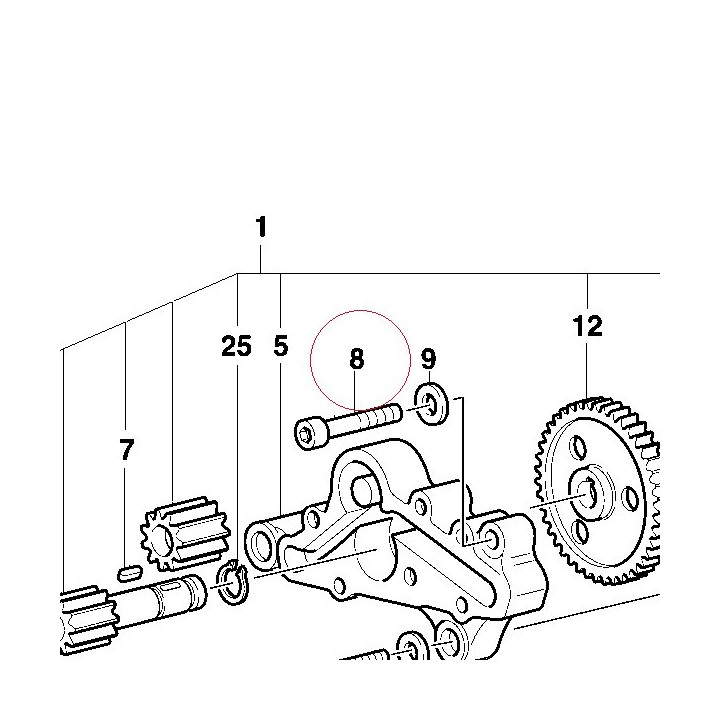 Screw M8X40 77151292B