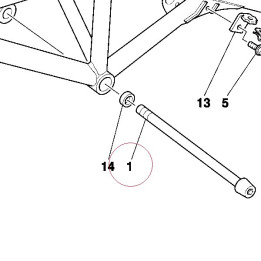 Motor-frame bolt 77210091C