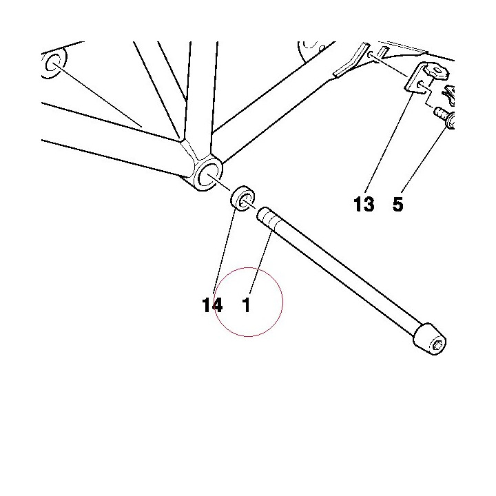 Motor-frame bolt 77210091C